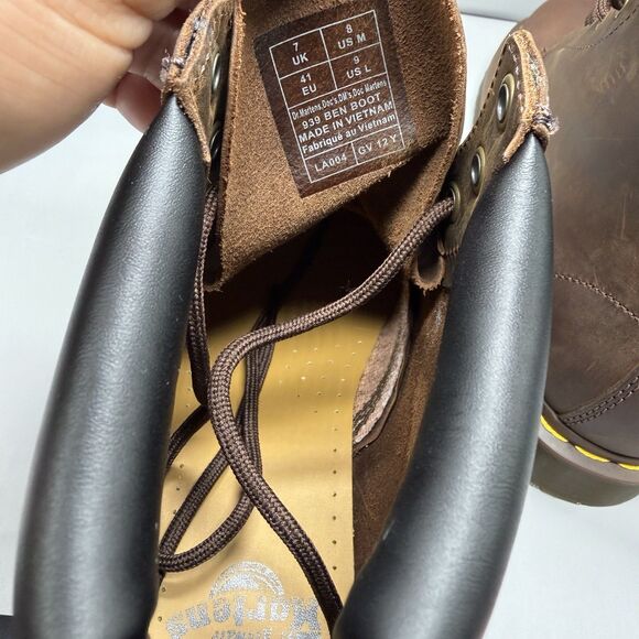 Dr. Martens MEN 939 BEN BOOT CRAZY HORSE LEATHER HIKER BOOTS Size 8 Women Sz 9 main image 6